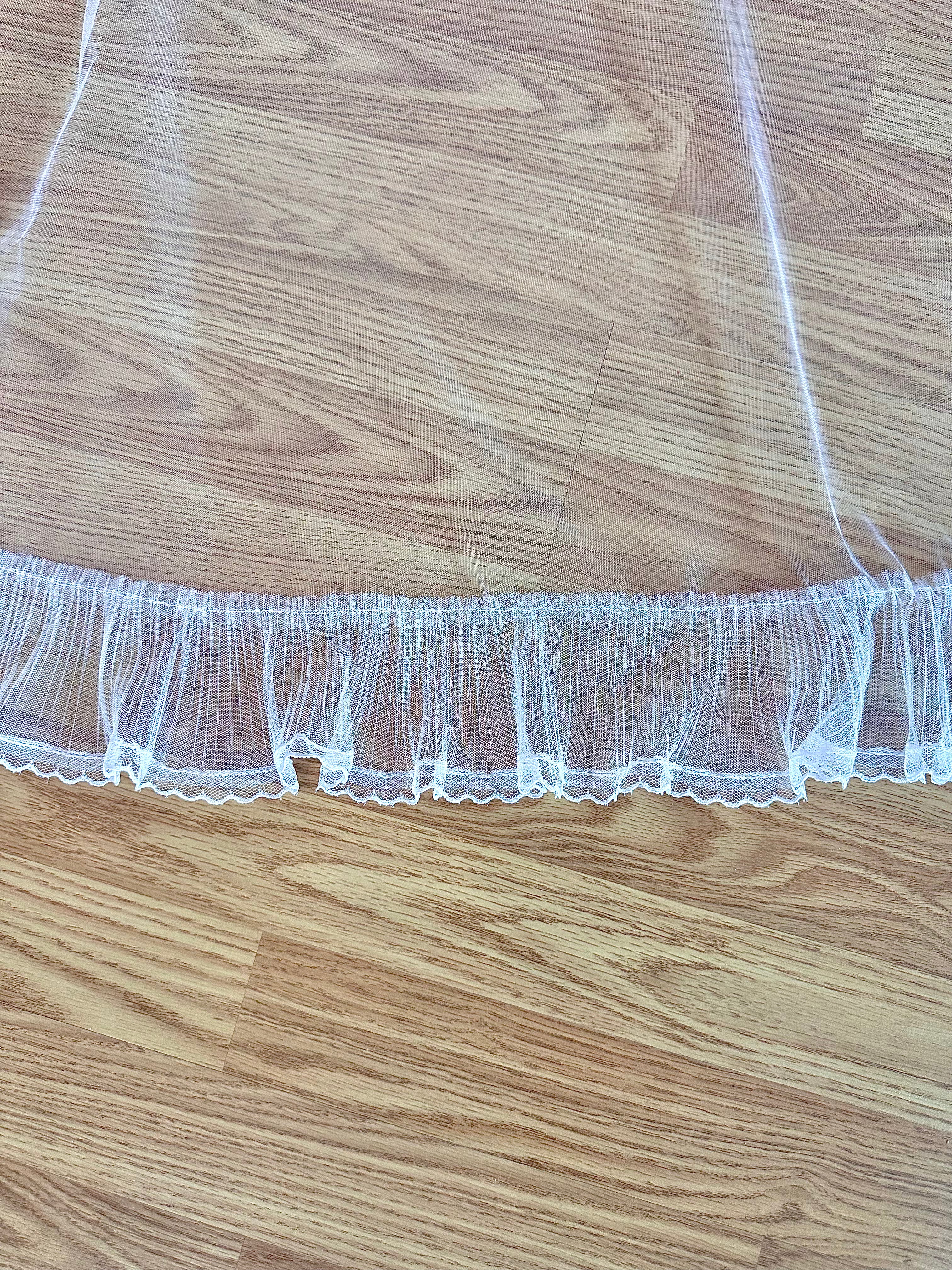Ruffle Trim Veil- Extra Wide